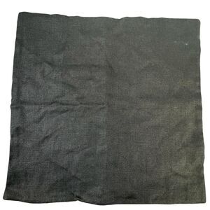 Williams Sonoma Reversible Belgian Linen Pillow Cover 22x22" Black/White NWOT